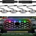 GMC Grill Light For All Cars Multicolor Mobile App Control 4-Pcs. 