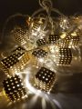 GOLDEN CUBE STRING FAIRY LIGHT ( PLUG IN GOLDEN FAIRY LIGHT ). 