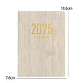2025 English Calendar Mini Agenda Book Portable Daily Weekly Planners A7 Schedule Notebooks Creative Small Pocket Notebook. 