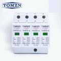 TOMZN AC SPD Din rail 4P 420V 40KA House Lightning Surge Protector Protect Protective Low-voltage Arrester Device. 