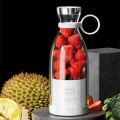 Portable USB Rechargeable Juicer Blender 6 Blades Imported Electric Blender Mini Personal Size Juicer Cup USB Rechargeable Mixer 380ml Food Grade Water Bottle Portable Fruit Juicer Machine. 