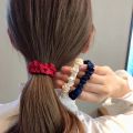 3Pcs /set Women Elegant Satin Silk Hair Bands / Girls Satin Elastic Hair Ties / Large Intestine Ring Ponytail Holder Hair Rope. 