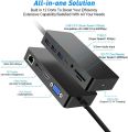 Microsoft Surface Dock for Surface Pro 4/5/6, Rocketek 12 in 1 USB Hub to Triple Display with 4K HDMI/DP/VGA, Gigabit Ethernet Port, 3 USB 3.0, Typc C, Audio Out, SD/TF Multi-Card Reader. 