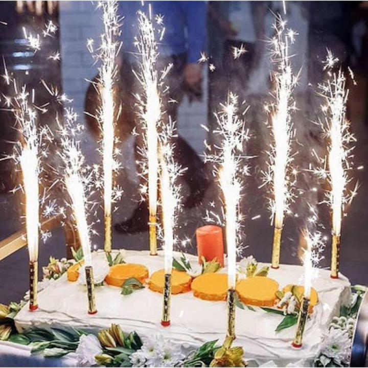 Pack of 6 |Birthday Candle Sparklers | Multi Color Sparklers Candles| Birthday Cake Sparklers Candle | Cake Candles | Cake Sparklers | Cake Topper| Large Sparklers Candle | Medium Sparklers Candle | Small Sparklers Candle | Cheap Sparklers Candle
