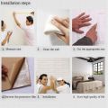 PVC 3D Moistureproof Background Wall Brick Sheet. 