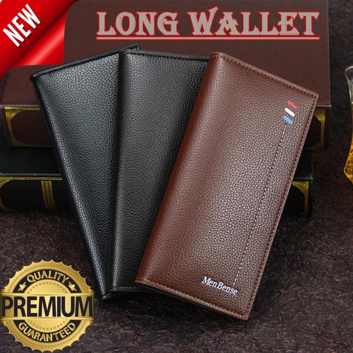Long Wallet For Men - High Quality PU Leather Wallet - Cash Money Card Mobile Phone Holder - Travel Wallet - Stylish Wallets - Mobile Wallet - Card Cash Holder - Space Saving Wallet - Best Multi Pockets Wallet For Boys Purse - Stylish Gift For Loved One