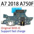 【2023】 Original New USB Charging Port Connector Board Flex Cable With Mic Microphone For Samsung A7 2018 A750F Replacement Parts. 