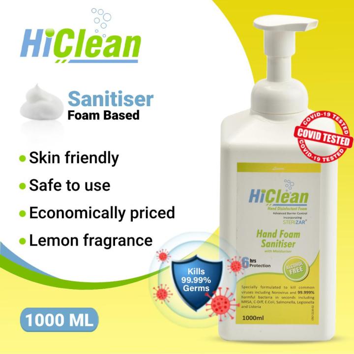 HiClean Hand Foam Sanitizer (Lemon) - 1000ml