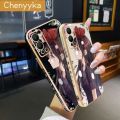 chenyyka For Infinix Hot 12 Case Fashion Girl Luxury Plating Side Pattern Silicone Casing Phone Cases Full Back Cover Camera Protection Softcase. 