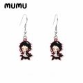 2020 New Bungo Stray Dogs Dangle Earring Anime Dazai Chuuya Acrylic Hook Earring Resin Earrings Epoxy Jewelry for Fans. 