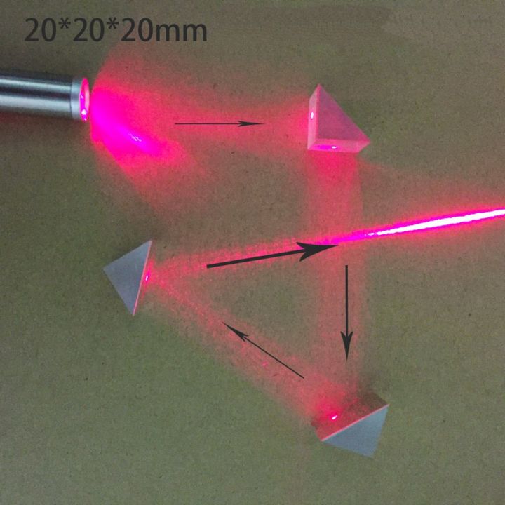 【Mary DAI Store】K9 Optical  Processing Right Prism 90 Degree Total Reflection Inclined Plane Coated Optical Lens Processing