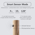 Portable Smart LED Motion Sensor Night Light, Rechargeable Wooden Stick Wall Lights, Battery Powered for Living Room, Bedroom,. 