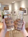 450ml American Vintage Glass Water Bottle High Temperature Resistant Water Cup Female Summer Portable Leak Proof Bottle. 
