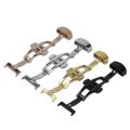 LALA 18MM/20MM/22MM Metal Watch Buckle Double Folding Butterfly Deployment Clasp. 