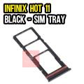 Infinix Hot 11 SIM Tray Sim Jacket Sim Slot Sim Door For Infinix Hot 11 - Black. 