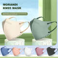 New Morandi color KN95 Face aldult 5D Breathable 5Ply Disposable n95 Protection Mask Filtration rate 95%. 