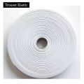 White Elastic Band Elastic For Trousers/Shalwar Azarband Naraa 10 Gaz Quality Stretch-Strong Elasticity. 