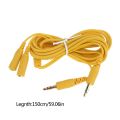 Extension Cable headset extend cord for steelseries siberia v2 gaming headphone length 2m with 3.5 mm headphone splitter. 