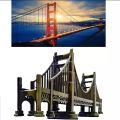 Hot Sale Golden Gate Bridge Metal Decoration USA Souvenir Famous Landmark Collectibles San Francisco Golden Gate Bridge Metal Statue. 