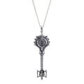 【PeacemPeace】 Game Doom Eternal Slayer Key Necklace Vintage Doublesided Engraving 3D Key Penant Necklaces for Fans Jewelry Accessories. 