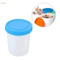 Ice Cream Pint Cup Multifunction Reusable Ice Cream Pints Containers and Lids for Homemade S blue. 