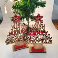 Xmas Tree Ornament Festival English Letter Merry Christmas Tree Home Decoration. 