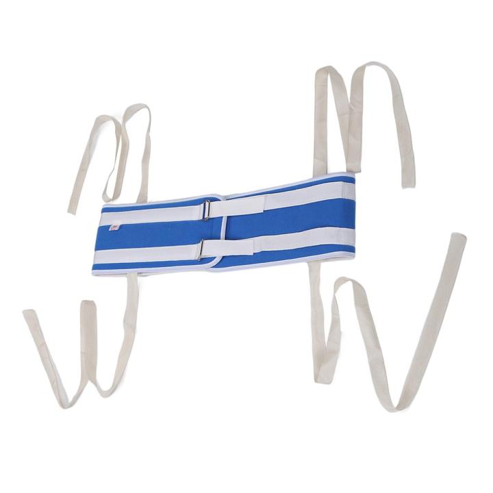 Bed Restraint Strap Composite Cloth Soft Comfortable Breathable Waist Belt for Elderly Patient