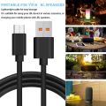 for JBL Flip 5 Charger Cable-1 * Type-C Charger Cable-Black. 
