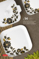 Sireina-14 Melamine Dinner Set including stainless steel Flatware 80Pcs DG. 