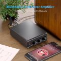 Fosi Audio BT20A Bluetooth 5.0 Stereo Audio 2 Channel Amplifier Receiver Mini Hi-Fi Class D Integrated Amp 2.0 CH for Home Speakers 100W x 2 with Bass and Treble Control TPA3116. 