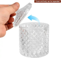 Crystal Glass Candy Jar Bowl with Lid - Crystal Glass Jar with Lid - Unique Jar for Gifting Multipurpose. 