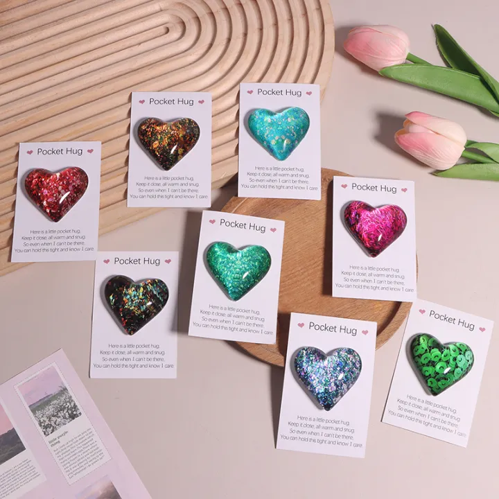 Love Heart Pocket Hug Gift For Couples Valentine’s Day Gift Love Token ...