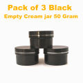 Empty Cosmetic Containers Cream Pot Jar Refillable Plastic 50 gram. 