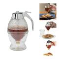 Honey Chocolate Maple Syrup Dispenser Distributor Press Type Syrup Viscous Liquid Squeezer Juice Bottle Extrude for Home and Restaurant - Transparent 200 ml. 