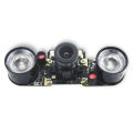 Raspberry Pi 4 Night Vision Camera 5MP 1080P Video Webcam Focal Adjustable + IR Lights for Raspberry Pi 4B/3B/3B+/Zero/Zero W. 