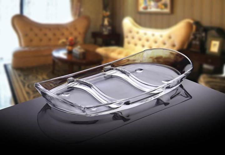 Mono Section Plate-Rectangular-Transparent Glass