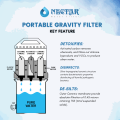 Nectar water Filter - Model Gravity with Three Ceramic Cartridges. 