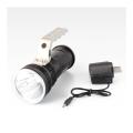 800 Lumens CREE LED High Power Metal Portable Search Light - Black. 