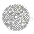 Cast Iron Cleaner,Stainless Steel Chainmail Scrubber,Easy Cleaning for Pans,Dutch Ovens,Grills Griddle. 