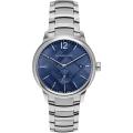 BURBERRY Blue Dial Silver Stainless Steel Watch For Men BU-10007. 