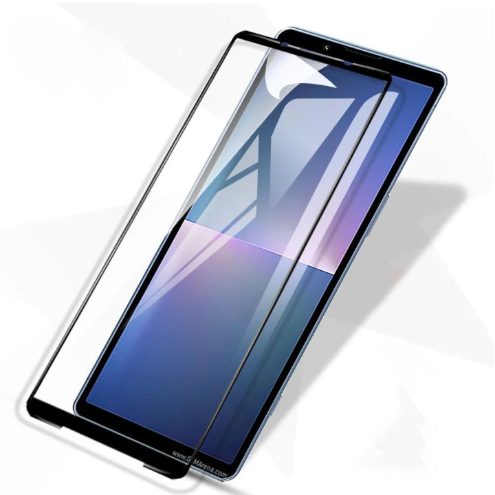 For Sony Xperia 5V 5G 1Pcs Full Screen HD Screen Printing Tempered Film used for Xperia 5 V Full Coverage Scratch Resistant Safety Explosion-proof Full Adhesive Glass Screen Protector