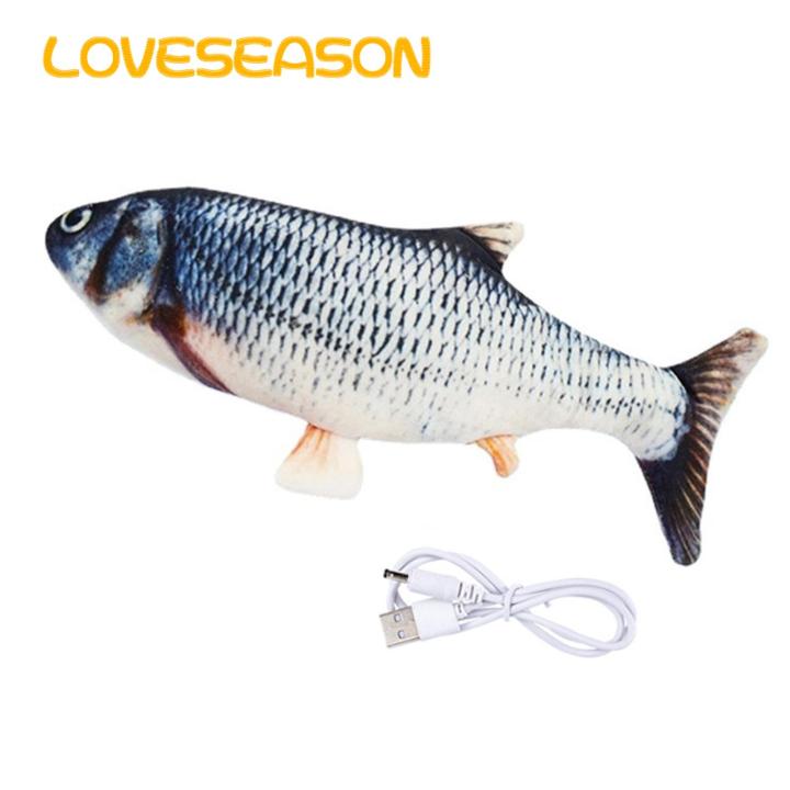 Electric Fish Toy Realistic Electric Floppy Fish Toy for Kids Usb Rechargeable Soothing Baby Toy Sleep Mode Fish Toy