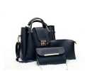 Double Phase PU Leather 3 Pcs Hand Bag Set. 