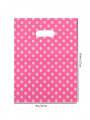 BABY PINK POLKA DOT GOODY BAGS ( PACK OF 10 GOODY BAGS ). 