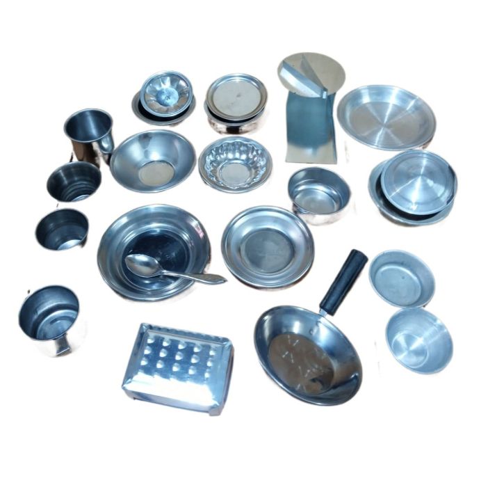 Miniature%20Kids%20Kitchen%20Set%20Stainless%20Steel%20Kids%20Kitchen%20Toys%20Set%20With%20%20Free%20Plastic%20Basket/Bowl%20%20Miniature%20Cooking%20Set%20Simulation%20Tableware%20Toy%20Pretend%20Play%20Cook%20Toy%20for%20Kids%20-%20Image%203
