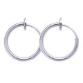 1Pair Retractable Earrings No Need Piercing Men Women Classic Hip-hop Hoop Earrings Kolczyki Jewelry. 
