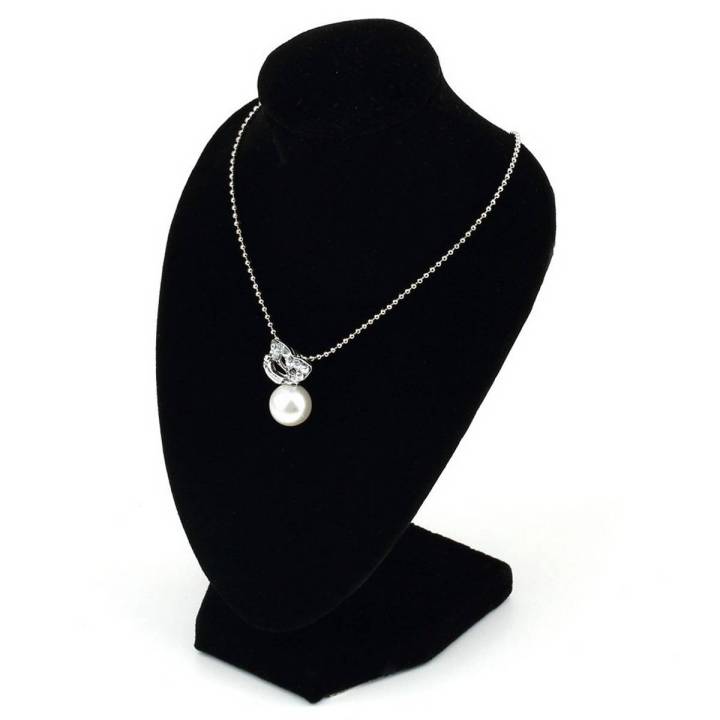 Black Mannequin Necklace Jewelry Pendant Display Stand