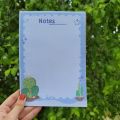 Cute A5 Notepad , aesthetic  note book, Adorable Cute Playful Whimsical Kawaii Colorful Fun, memo pad, to do pad, to do list  pad,. 
