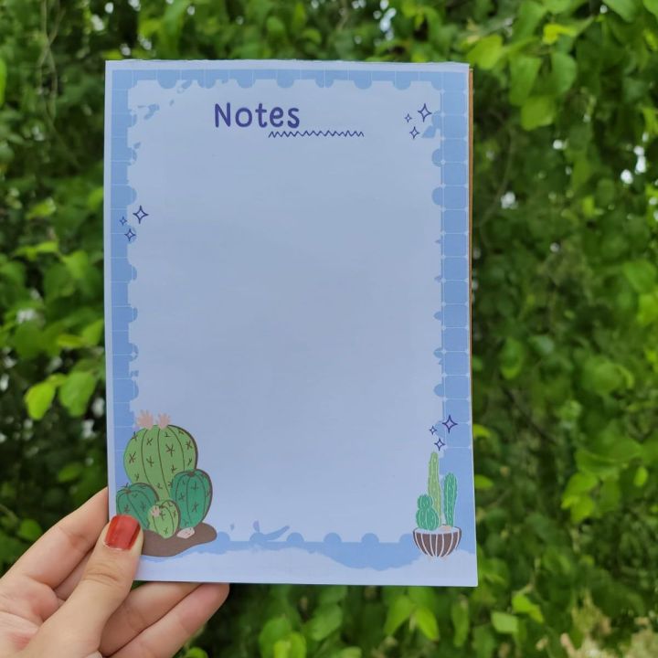 Cute A5 Notepad , aesthetic  note book, Adorable Cute Playful Whimsical Kawaii Colorful Fun, memo pad, to do pad, to do list  pad,