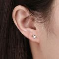 ORSA JEWELS 925 Sterling Silver Romantic 6 MM Heart Earring 14K Gold Plated for Women Earrings Gold Jewelry Birthday Gift APE43. 